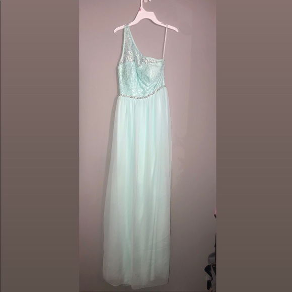 Light blue/green Prom Dress - Picture 2 of 4